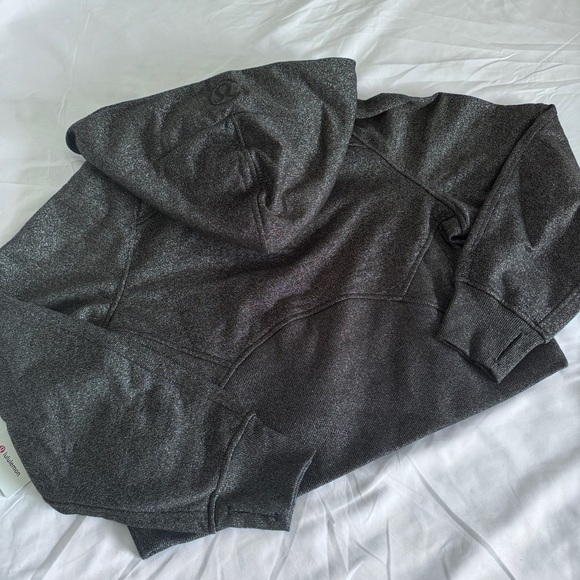 🆕 Lululemon Scuba Oversized Half Zip Hoodie Spark - Black Silver - Picture 8 of 11